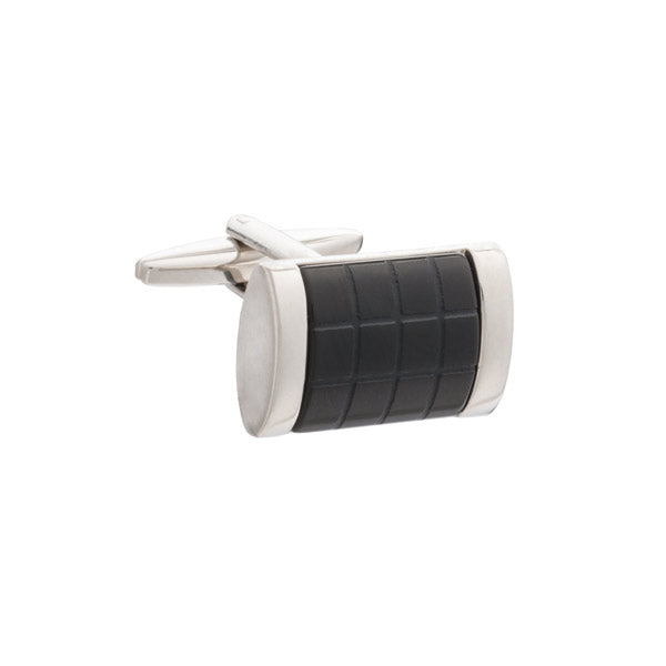 Fit for A King Black Onyx Rectangular Cufflinks by Elizabeth Parker