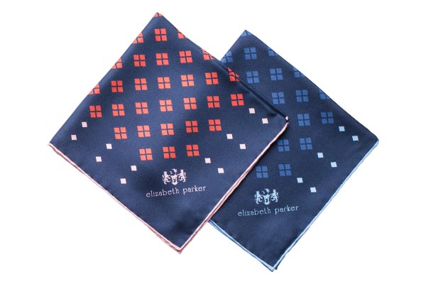 Diamonds For Ever Silk Pocket Square Range by Elizabeth Parker